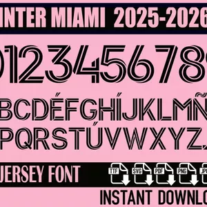 Cover image for Online course FONT INTER MIAMI 2025-26 VECTOR TTF, SVG, PDF, PNG, JPG