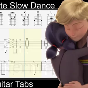 Cover image for Online course Adrienette Slow Dance (Miraculous Ladybug) - Guitar Tabs