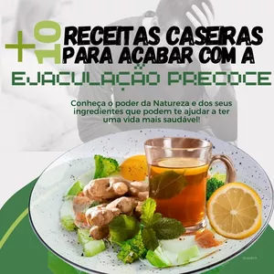 Imagem de capa para o Ebook +10RECEITAS PARA ACABAR COM EJACULAÇÃO PRECOCE
