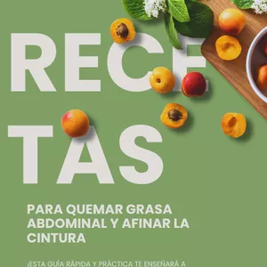 Imagem de capa para o Ebook 10 recetas para quemar grasa abdominal y afinar la cintura