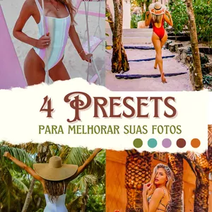 Imagem de capa para o Curso online 4 SUPER PRESETS DE VERÃO 
