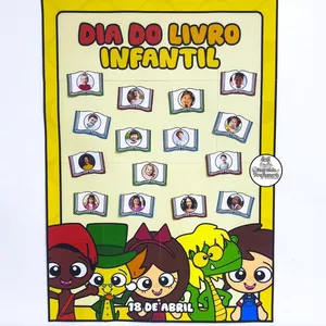 Imagem de capa para o Ebook Cartaz Colaborativo Dia do Livro Infantil Sítio do Picapau Amarelo