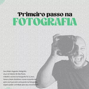 Imagem de capa para o Ebook Primeiro Passo na Fotografia