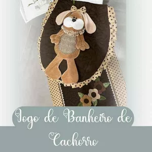 Imagem de capa para o Ebook Molde Jogo de Banheiro de Cachorro