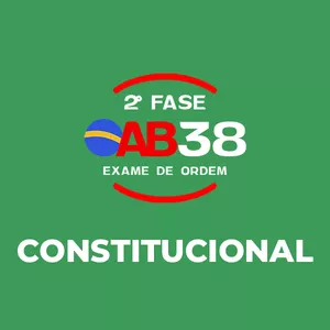 Imagem de capa para o Curso online 2ª FASE CONSTITUCIONAL OAB 38 - ONLINE (AO VIVO)
