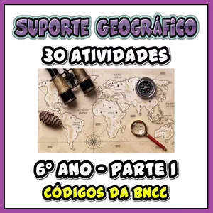Imagem de capa para o Ebook 30 Atividades 6º Ano Geografia BNCC! 