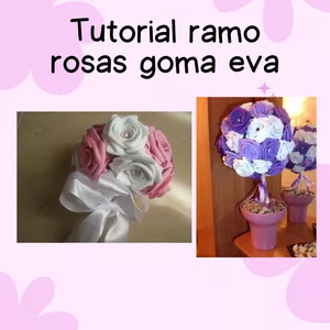 Imagen de portada para Ebook Tutorial ramo rosas goma eva