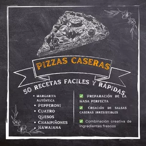 Imagen de portada para Ebook Pizzas caseras 50 recetas faciles y rápidas
