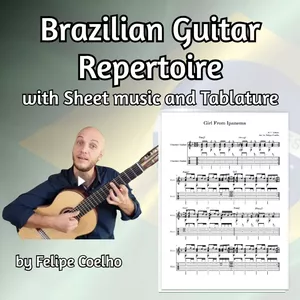 Cover image for Online course Brazilian Guitar Repertoire Sheet music and Tablature