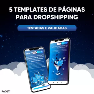 Imagem de capa para o Curso online 5 Templates de Páginas para Dropshipping