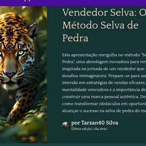 Imagem de capa para o Ebook Vendedor selva: Método selva de Pedra