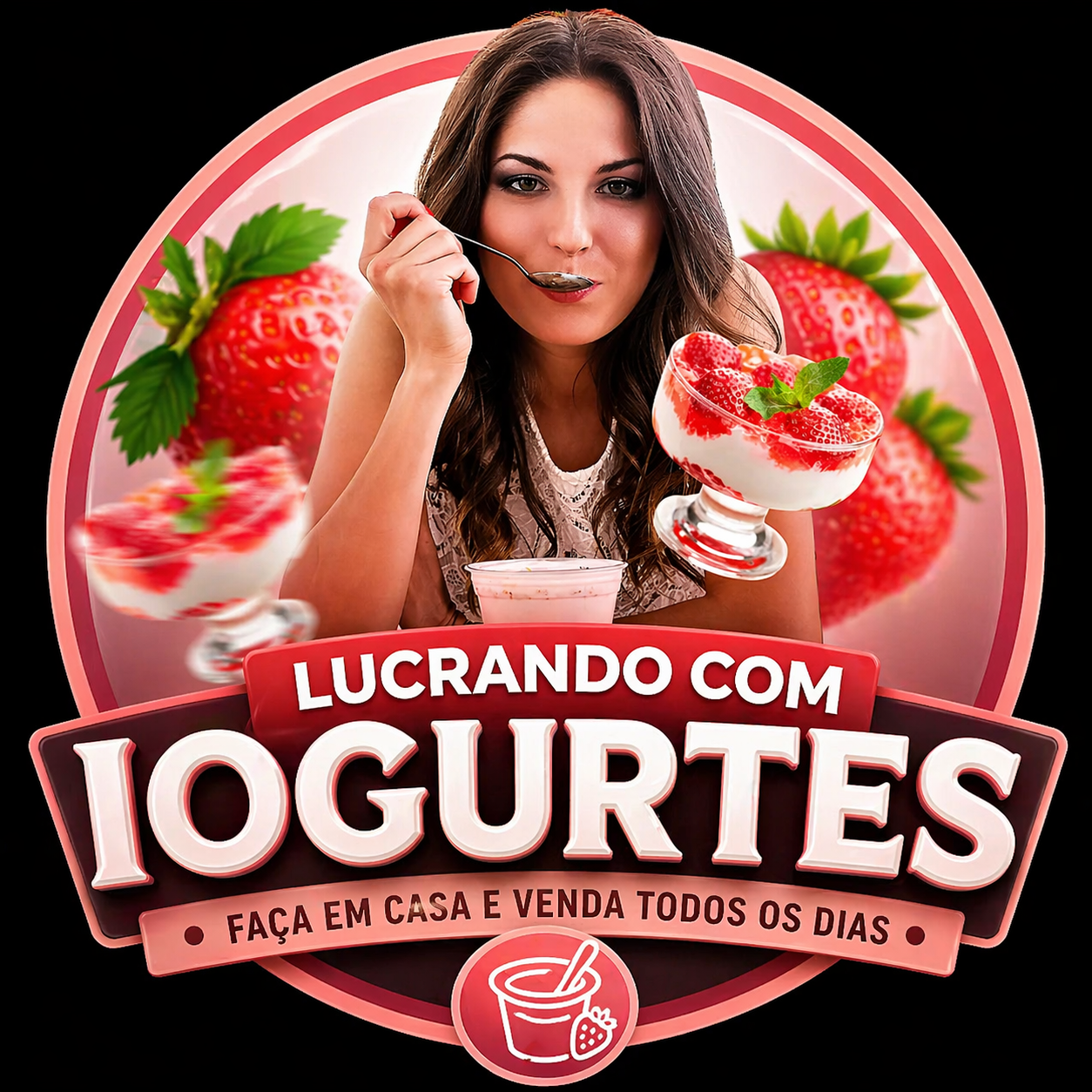 Lucrando com Iogurtes: Transforme sua Cozinha em Renda - Curso Completo>
