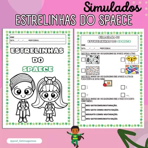 Imagem de capa para o Ebook Simulados estrelinhas do SPAECE