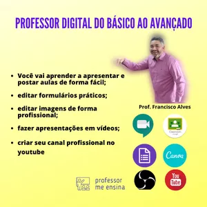 Imagem de capa para o Curso online Professor Digital do Básico ao Avançado