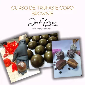 Imagem de capa para o Ebook Como fazer trufas e pães de mel com receitas Doce Maria.