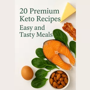 Cover image for Ebook “20 Premium Keto Recipes”,