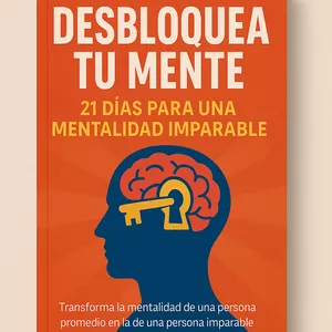 Imagen de portada para Ebook “Desbloquea Tu Mente en 21 Días y Transforma Tu Vida Desde Adentro”