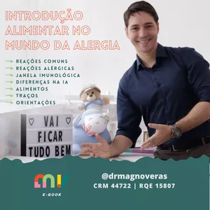 Imagem de capa para o Ebook Introdução Alimentar no Mundo da Alergia