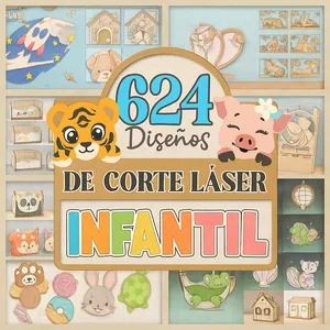 Imagen de portada para Ebook Pack Corte Laser Infantil +600 vectores