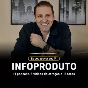 Imagem de capa para o Serviço online Eu vou gravar seu 1º infoproduto