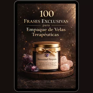 Imagen de portada para Ebook 100 Frases Exclusivas para Empaque de Velas terapêutica