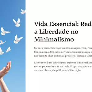 Imagem de capa para o Ebook Vida Essencial: Redescubra a Liberdade no Minimalismo