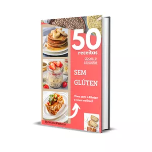 Imagem de capa para o Ebook 50 RECEITAS SEM GLUTEN DOCES  E SALGADAS