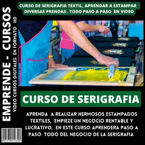 Imagen de portada para Curso online CURSO DE SERIGRAFIA    - ESTAMPADO DE PRENDAS