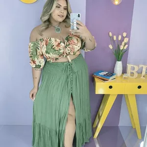 Imagem de capa para o Ebook MOLDE DE CONJUNTO CROPPED OMBRO A OMBRO COM ELASTEX E SAIA