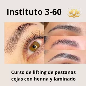 Imagen de portada para Curso online liting de pestañas y perfeccionamiento de cejas con henna  
