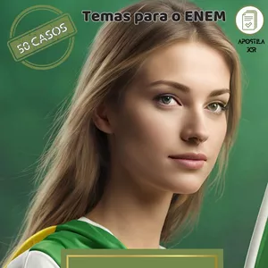 Imagem de capa para o Ebook Apostila -ESTUDO DE CASO - 50 temas para o ENEM+