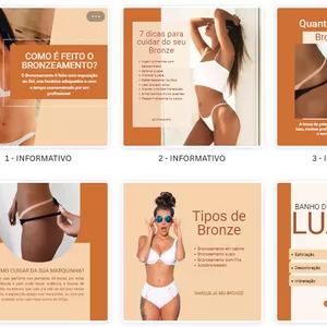 Imagem de capa para o Curso online Pack Canva Bronzeamento (Pacote Basic)