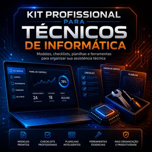 Imagem do curso Curso + Kit de Materiais Profissionais para Técnicos de Informática