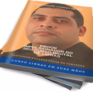 Imagem de capa para o Ebook Ebook Impulsionador de LIBRAS - Iniciantes
