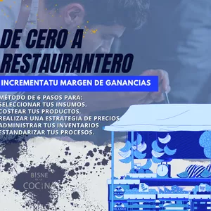 Imagen de portada para Curso online De cero a Restaurantero "Incrementa tus ganancias"