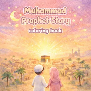 Cover image for Ebook Muhammad story- coloring book
