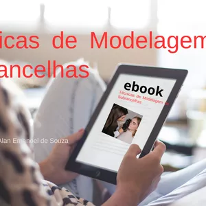 Imagem de capa para o Ebook Técnica de Modelagem de sobrancelhas