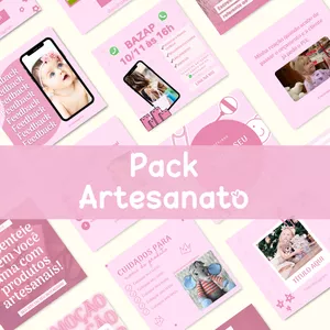 Imagem de capa para o Ebook KIT POSTS P/ ARTESANATO