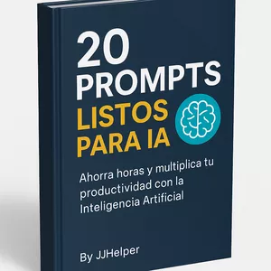 Imagen de portada para Ebook “20 Prompts que Desbloquean la IA”
