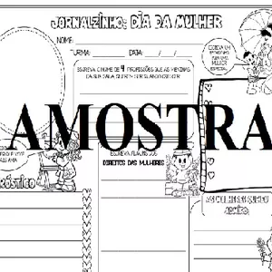 Imagem de capa para o Ebook Jornalzinho + livrinho de atividades DIA INTERNACIONAL DA MULHER