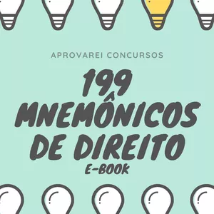 Imagem de capa para o Ebook 199 Mnemônicos de Direito