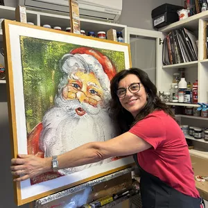 Imagem de capa para o Evento online Pintando o Natal com Eliane Pasquetti