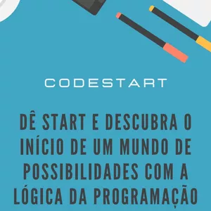 Imagem de capa para o Ebook Lógica de Programação para iniciantes - CodeStart