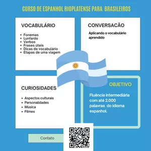 Imagen de portada para Curso online CURSO DE ESPANHOL RIO-PLATENSE