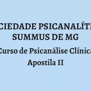 Imagem de capa para o Ebook Curso de Psicanálise Clínica II