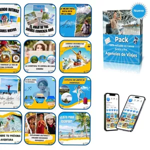 Imagen de portada para Ebook Plantillas Canva Agencia de Viajes