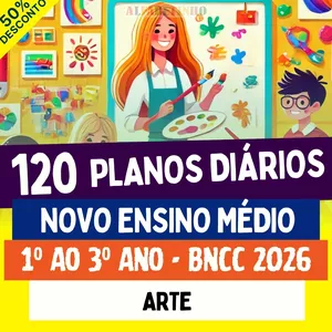 Imagem do curso PLANOS DIÁRIOS - ARTE - Ensino Médio - BNCC 2026