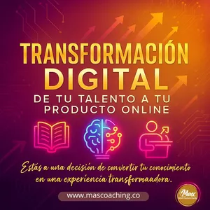 Imagen de portada para Curso online Transformación Digital: De tu Talento a tu Producto Online
