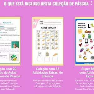 Imagem de capa para o Ebook Planos de Aula com Tema Páscoa