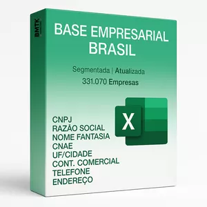 Imagem de capa para o Ebook Base Empresarial de todo Brasil – 331.070  Empresas para Prospecção Comercial 
